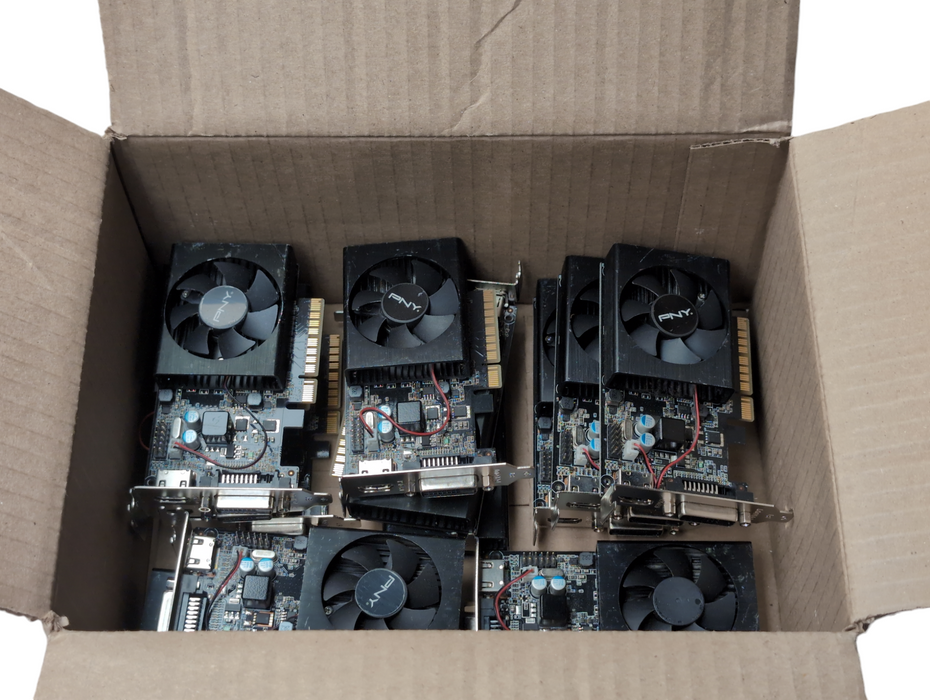 Lot of 12x NVIDIA PNY GeForce GT 710 2GB Low Profile mini GPU