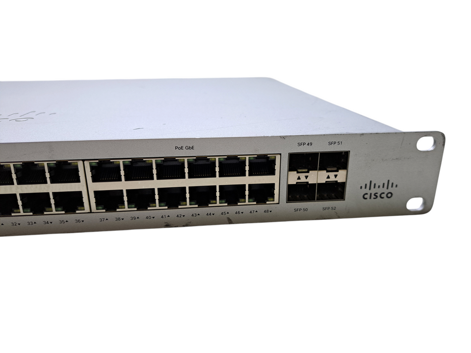 Cisco Meraki MS120-48LP-HW | 48-Port Gigabit PoE Cloud Managed Switch UNCLAIMED