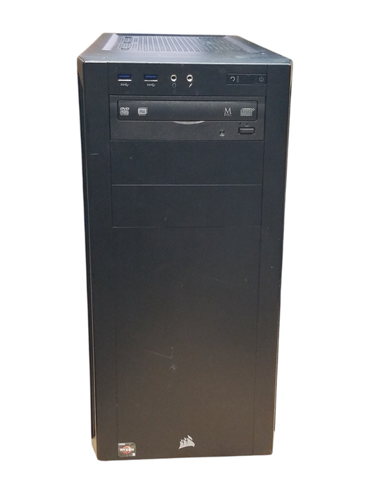 Custom Pc w/ Strix B350-F AMD Ryzen 5 1600 CPU 8GB RAM No HDD