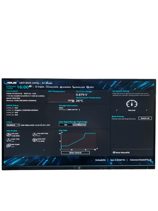 CUSTOM PC PRIME H570M-PLUS I5-11400 16GB RAM NO-HDD/SSD
