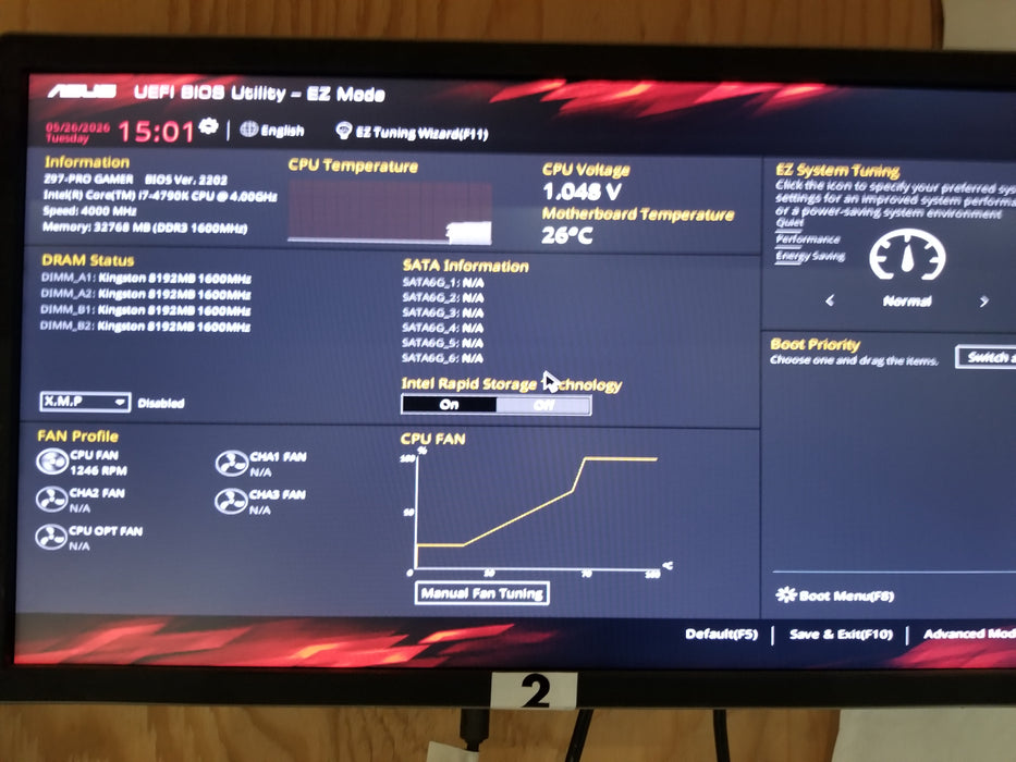 ASUS Z97-Pro Gamer w/ Intel i7-4790K 32GB RAM