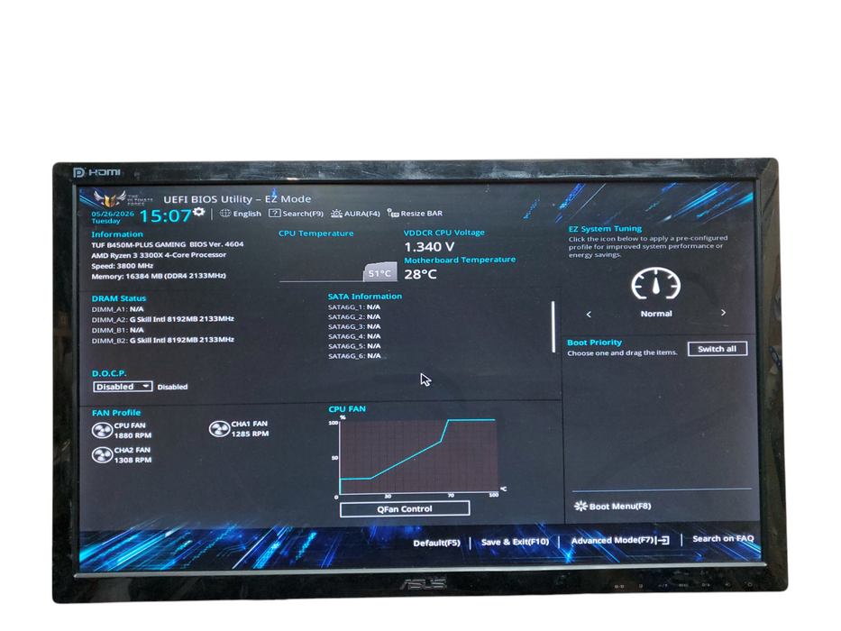 Custom Gaming Tower, Ryzen 3 3300X, 16GB DDR4, Radeon R9 290X, No  HDD/OS