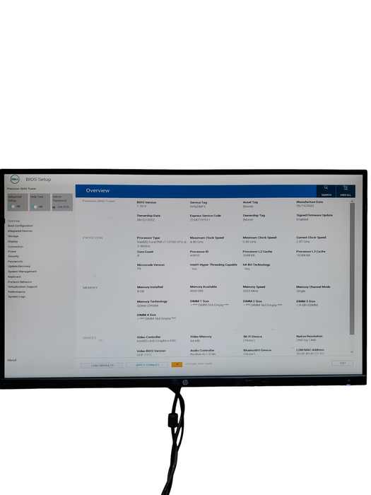Dell Precision 3650 Tower - Intel Core i7-10700 16GB RAM UHD 630