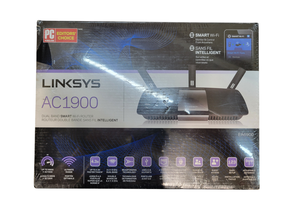 LINKSYS AC1900 Dual-Band Smart Wi-Fi Router EA6900