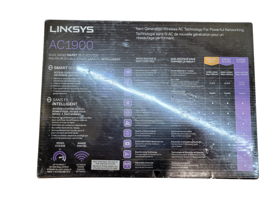 LINKSYS AC1900 Dual-Band Smart Wi-Fi Router EA6900