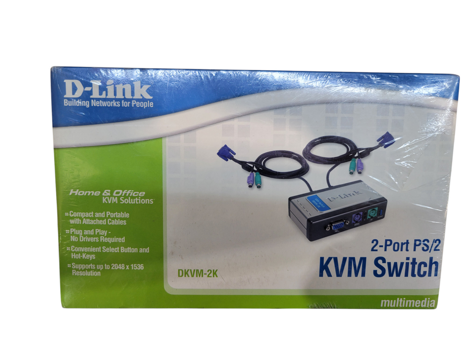D-Link 2-Port PS/2 KVRM SWITCH DKVM-2K