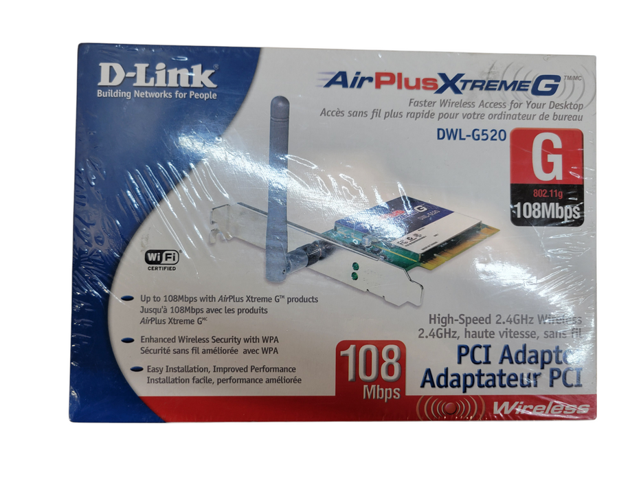 D-Link AirPlusXtremeG 2.4GHz Wireless PCI Adapter
