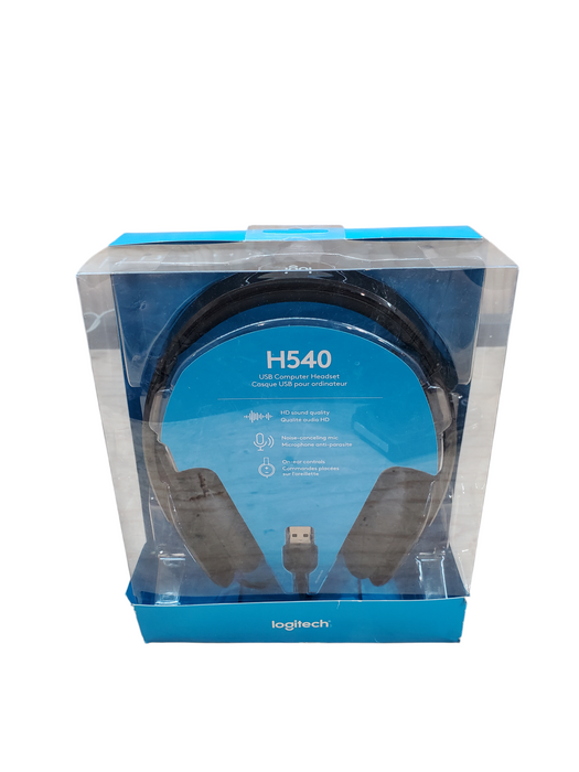 New - Logitech H540 USB Computer Headset