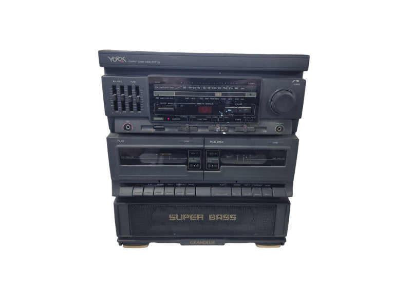 Vintage YORX compact home audio system| no speakers included