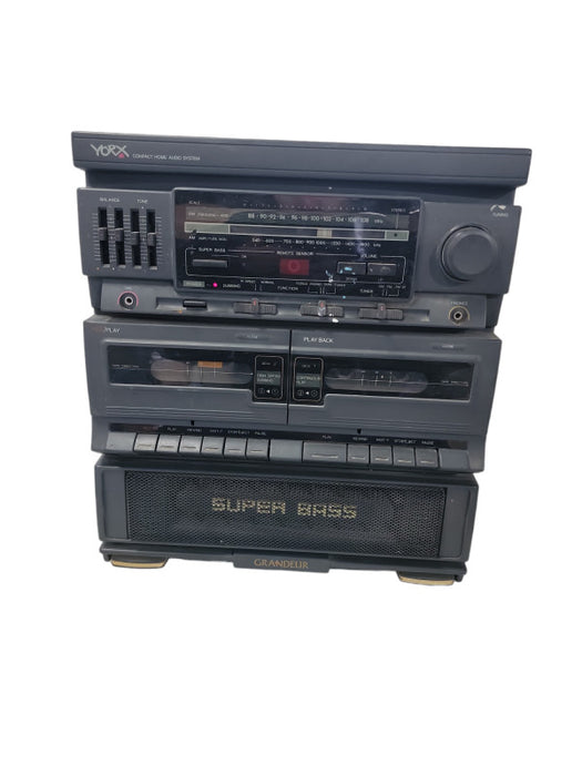 Vintage YORX compact home audio system| no speakers included