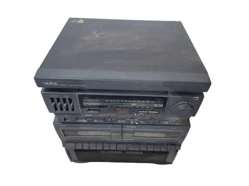 Vintage YORX compact home audio system| no speakers included