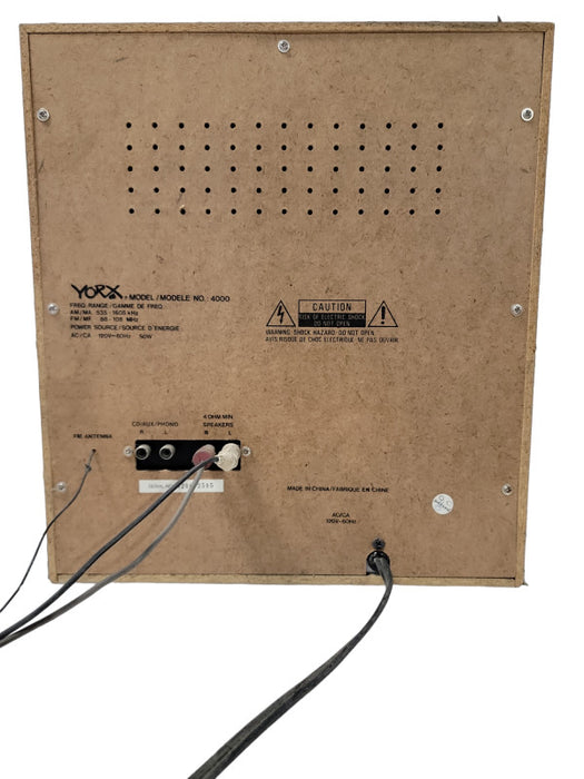 Vintage YORX compact home audio system| no speakers included