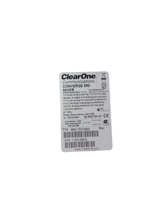 ClearOne Converge 590 915mhz Distribution Mixer 860-153-090