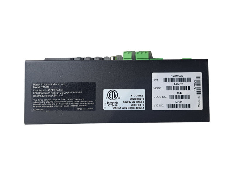 Bogen TAMB2 Communications TAMB2 Telephone Access Module