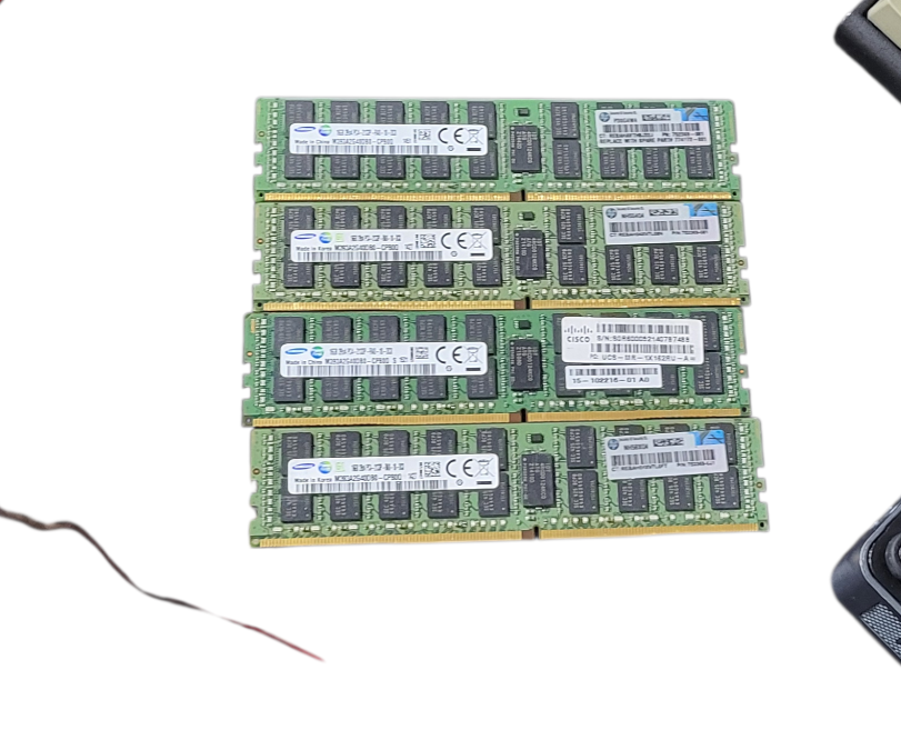 Set of 4x Samsung 16GB DDR4 2133 ECC REG Server Memory RDIMM M393A2G40DB0-CPB0Q