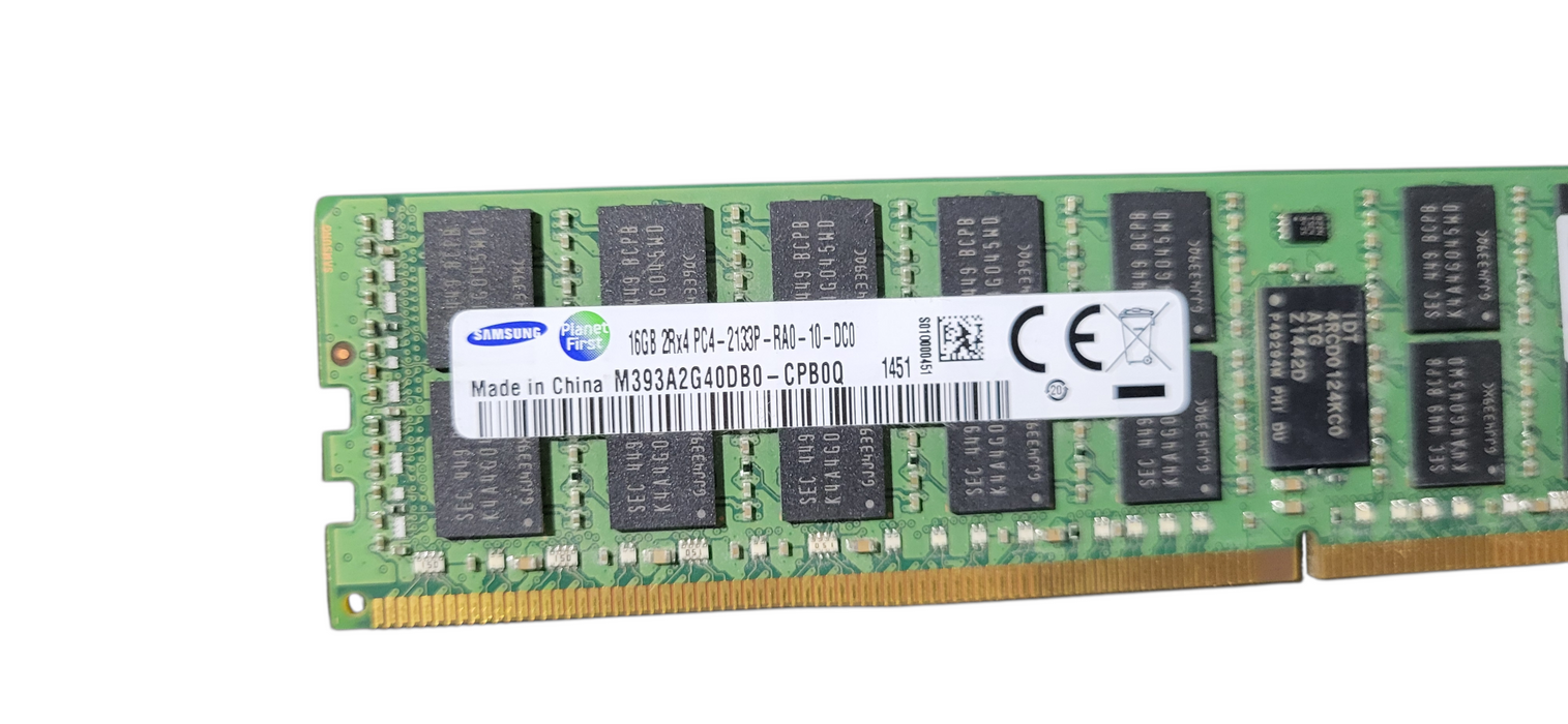Set of 4x Samsung 16GB DDR4 2133 ECC REG Server Memory RDIMM M393A2G40DB0-CPB0Q