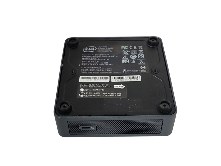 Intel BXNUC10i5FNK1, Core i5-10210U 1.60GHz, 16GB RAM 256GB NVME