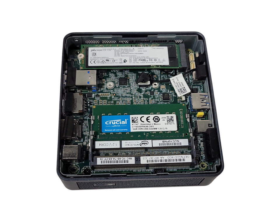 Intel BXNUC10i5FNK1, Core i5-10210U 1.60GHz, 16GB RAM 256GB NVME
