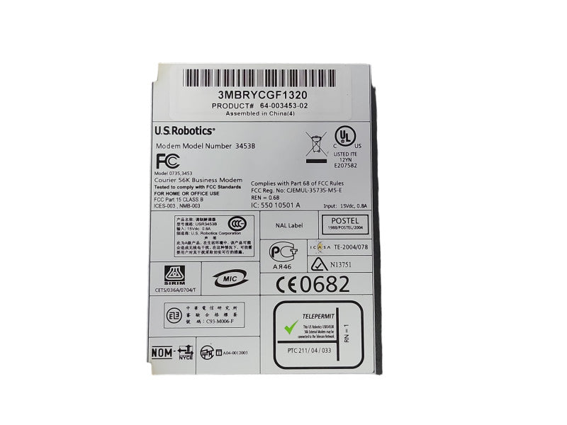 U.S. Robotics V92 Courier 56K Modem (3453B)