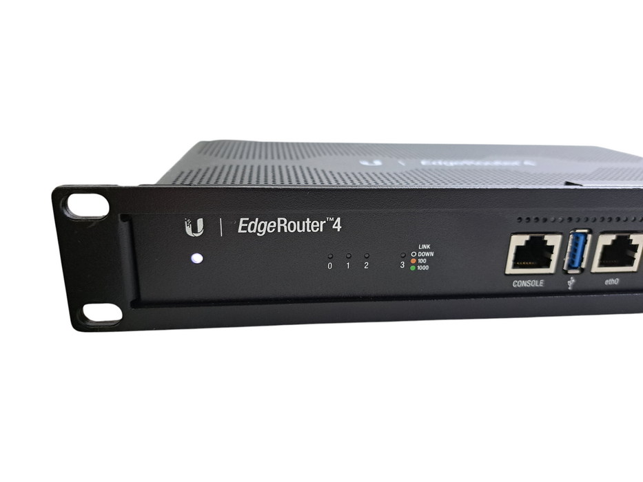 Retail Plus Router Ubiquiti EdgeRouter 4 ER-4 | 4-Port Gigabit Ethernet Router w/ Rackmou ...