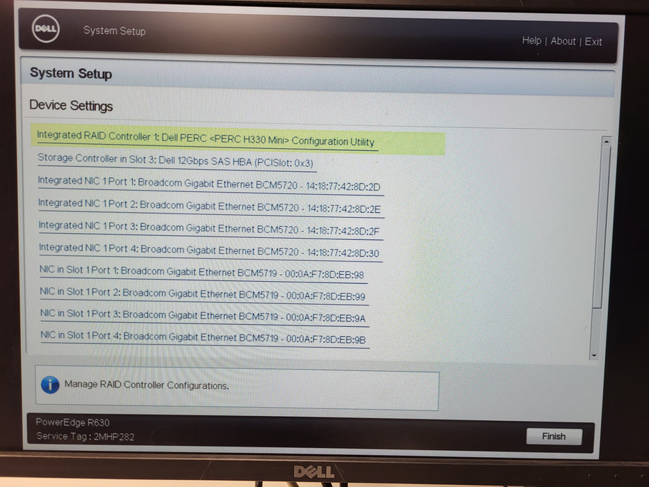 Dell PE R630 1U 8x2.5", 2x Xeon E5-2650v3 2.3GHz 16GB DDR4 PERC H330 Mini
