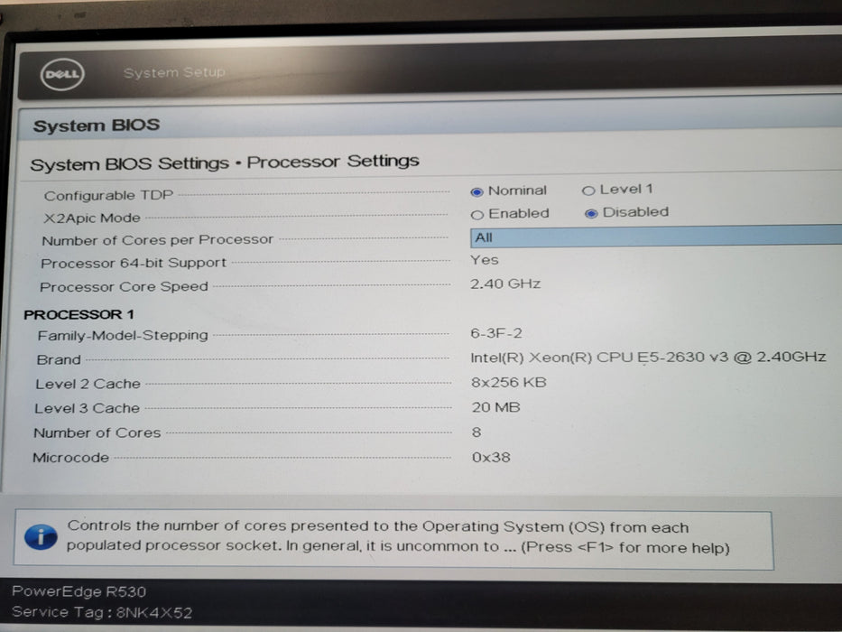 Dell PowerEdge R530 8x 3.5" | 1x Xeon E5-2630 v3 @2.40GHz, 16GB DDR4, H730 Mini