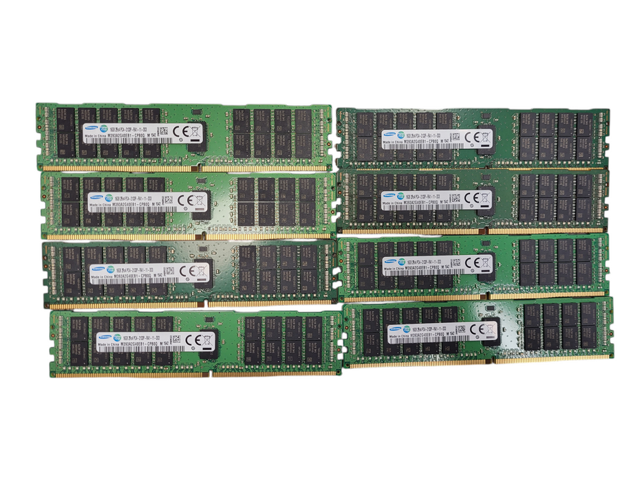 Lot of 8x Samsung 16GB 2Rx4 PC4-2133P-RA1 DDR4 Server Memory M393A2G40EB1-CPB0Q