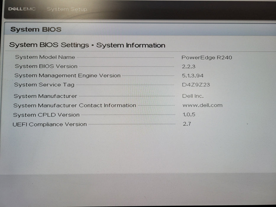 Dell PowerEdge R240 Server Xeon E-2224 @3.40GHz, 32GB DDR4, S140, 2x 3.5"
