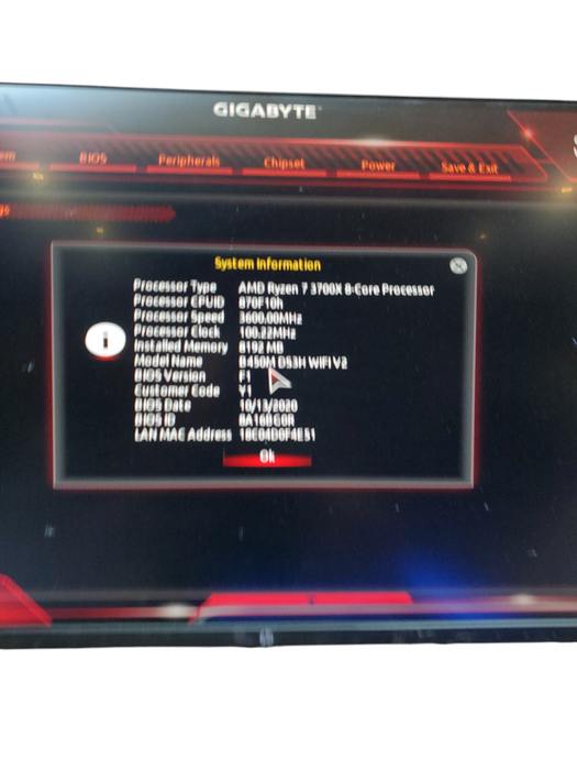 CUSTOM GAMING DESKTOP RYZEN 7-3700X 8 CORE 8GB RAM GTX 1660