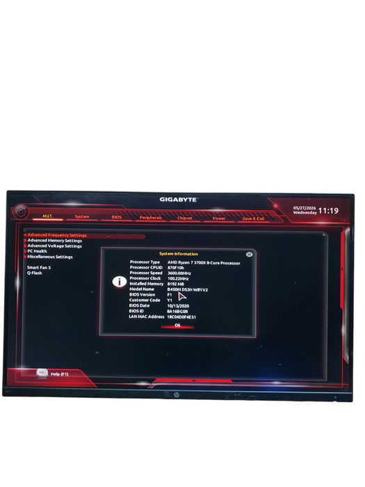 CUSTOM GAMING DESKTOP RYZEN 7-3700X 8 CORE 8GB RAM GTX 1660
