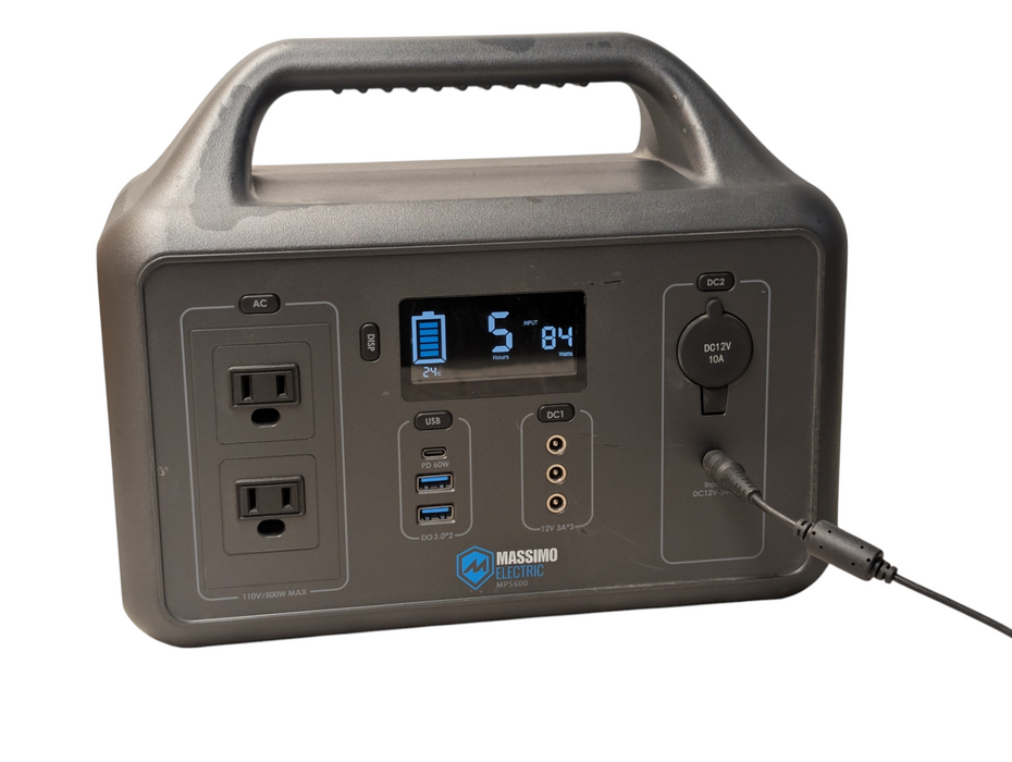 Massimo Electric MP5600 500W Power Station 540wh Capacity Solar Input