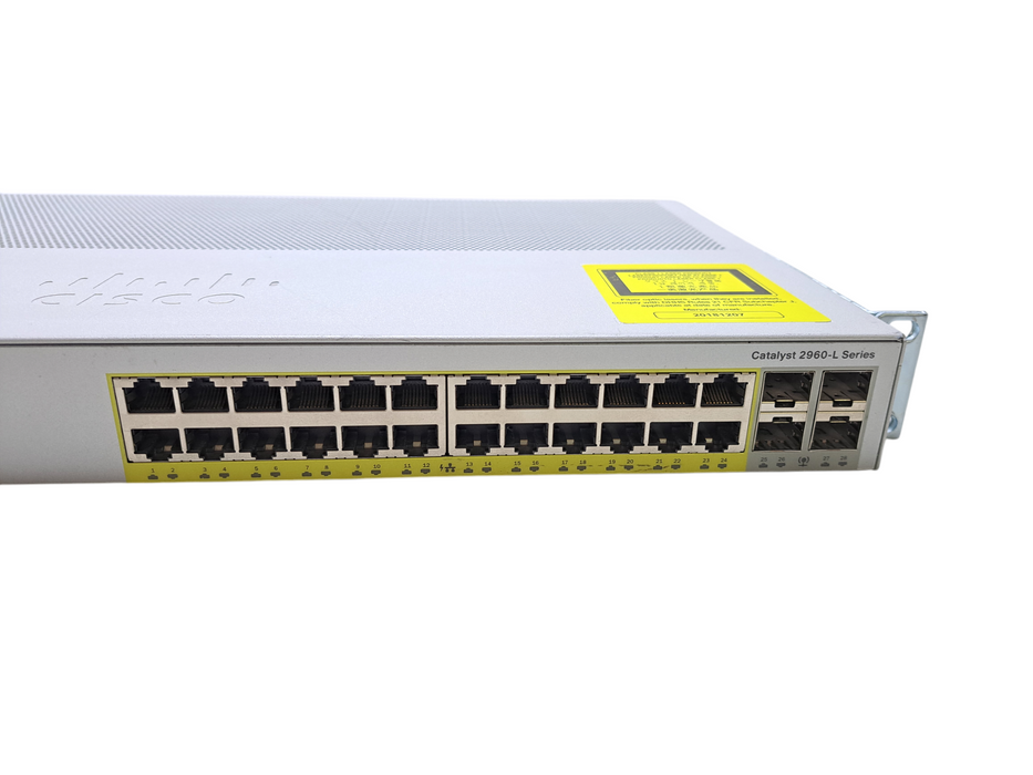Cisco WS-C2960L-24PS-LL | 24-Port Gigabit PoE+ Silent Managed Switch
