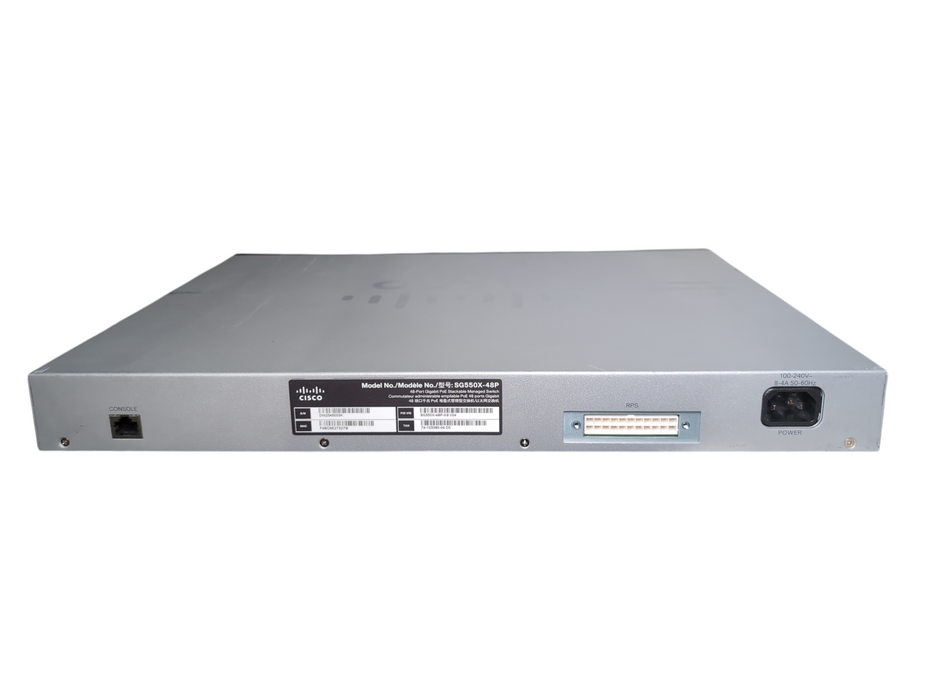 CISCO SG550X-48P-K9 48-Port Gigabit PoE Stackable Managed Switch, READ