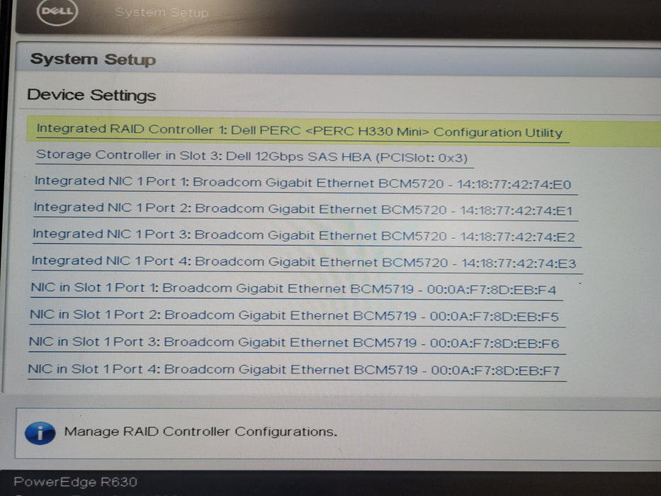 Dell PE R630 1U 8x2.5", 2x Xeon E5-2650v3 2.3GHz 32GB DDR4 PERC H330 Mini
