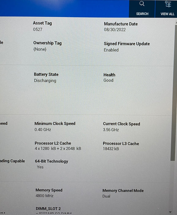Dell Latitude 5531 i5-12600H vPRO 16GB DDR5 RAM 256GB SSD No Power Adapter