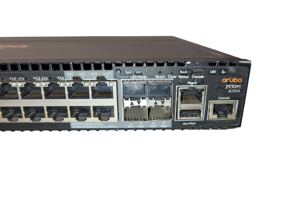 HP Aruba 2930M JL321A  48-Port Gigabit Switch READ
