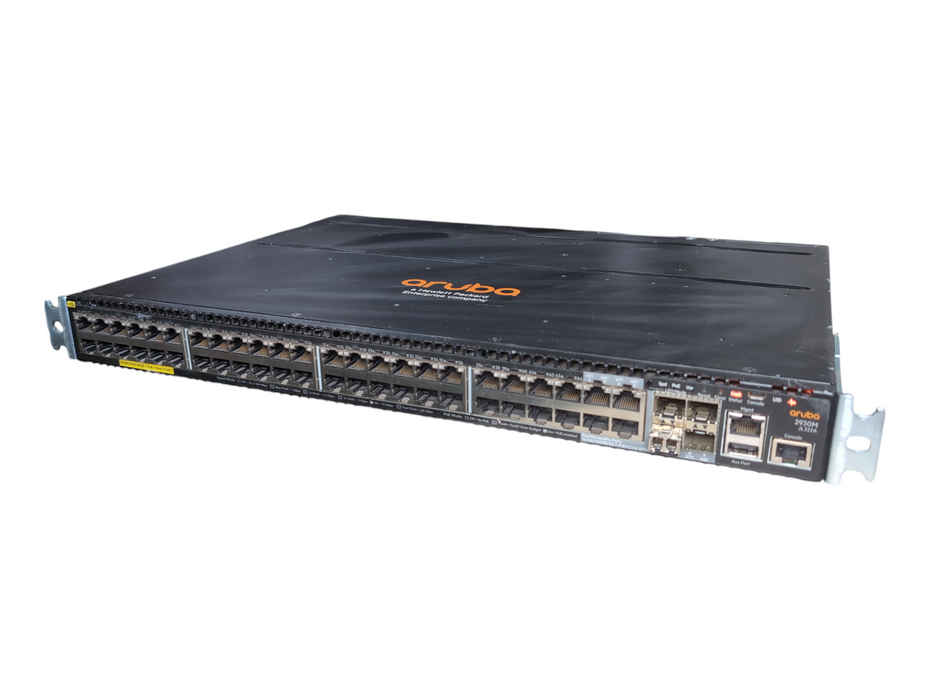 Aruba 2930M-48G PoE+ Switch JL322A w/ Stacking Module JL325A and 2x PSU