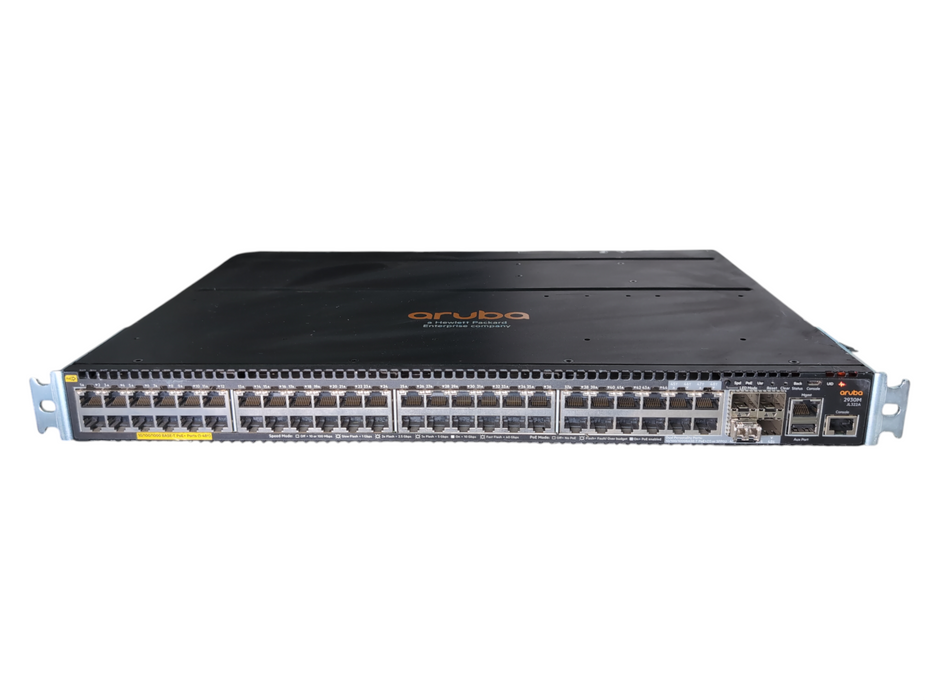Aruba 2930M-48G PoE+ Switch JL322A w/ Stacking Module JL325A and 2x PSU