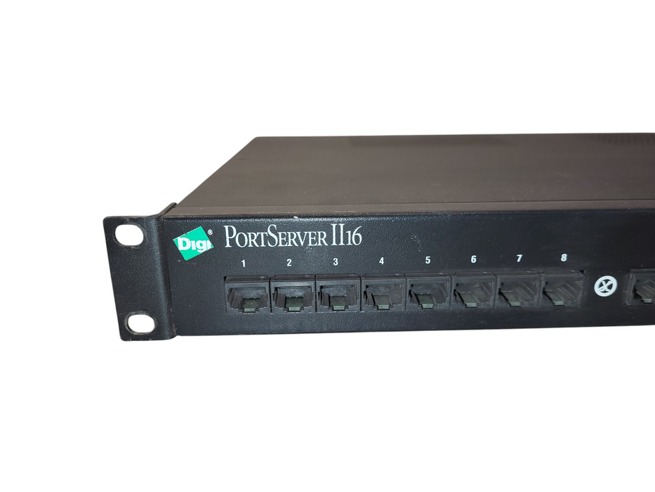 Digi 50000719-01 PortServer II 16 Rack RJ45 Terminal Server Switch READ