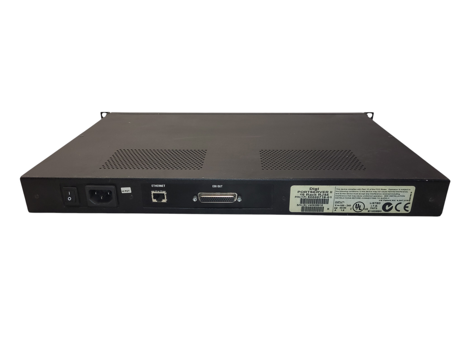 Digi 50000719-01 PortServer II 16 Rack RJ45 Terminal Server Switch READ