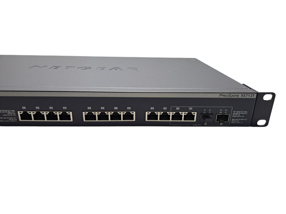 Netgear ProSafe XS712T | 12-Port 10GBase-T RJ-45 / 2-Port 10G SFP+ Switch