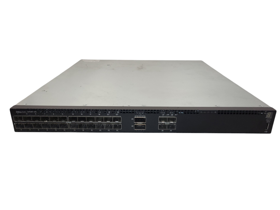 Dell 28-Port 10Gb SFP+ 2-Port 100Gb QSFP28 Network Switch PS S4128F-ON READ