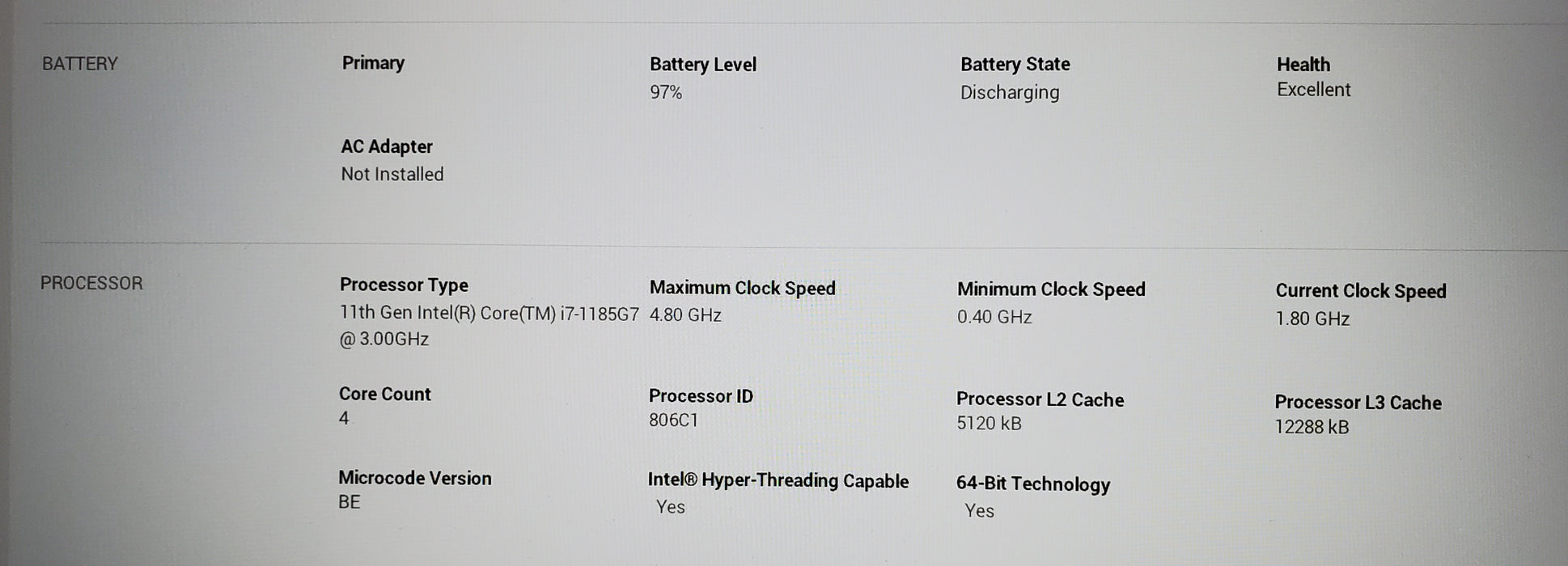 Dell Latitude 5420 i7-1185G7 16GB 256GB SSD