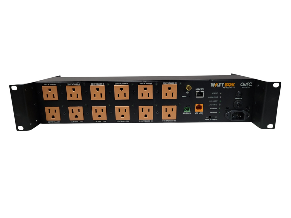 WATT BOX WB-700-IPV-12 700 SERIES 12-OUTLET IP POWER CONDITIONER