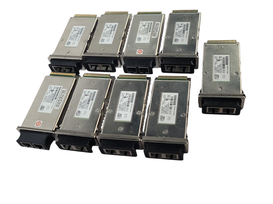 Lot of 9x Cisco X2-10GB-SR 10 Gbps X2 SR Transceiver modules