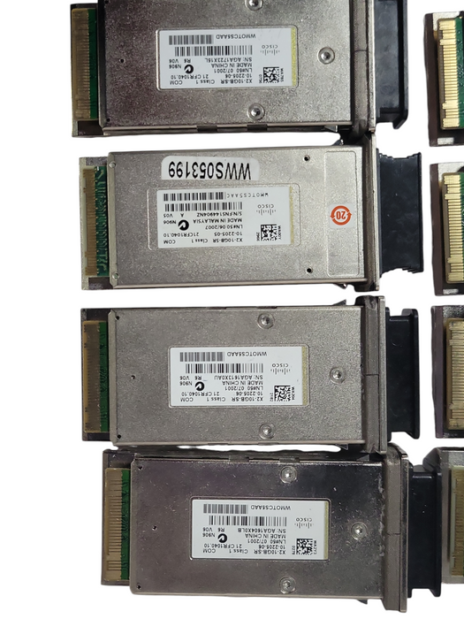Lot of 9x Cisco X2-10GB-SR 10 Gbps X2 SR Transceiver modules