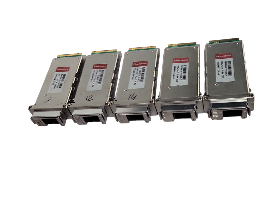 Lot of 5x FiberStore CVR-X2-SFP10G SFP 10G Transceiver modules