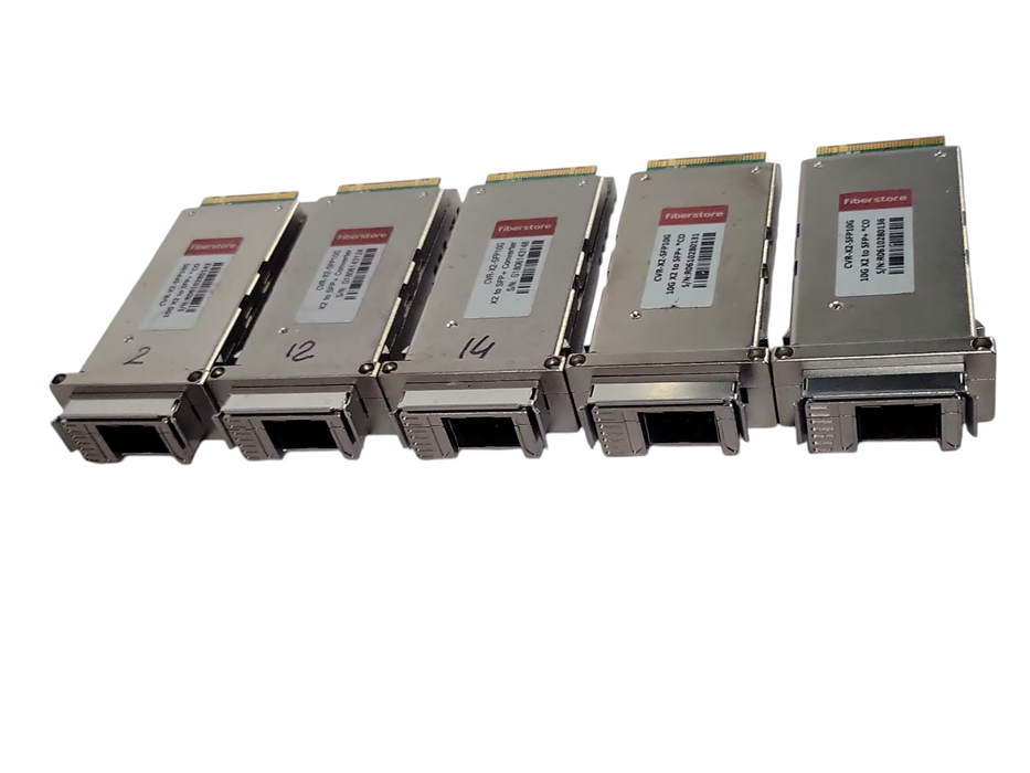 Lot of 5x FiberStore CVR-X2-SFP10G SFP 10G Transceiver modules