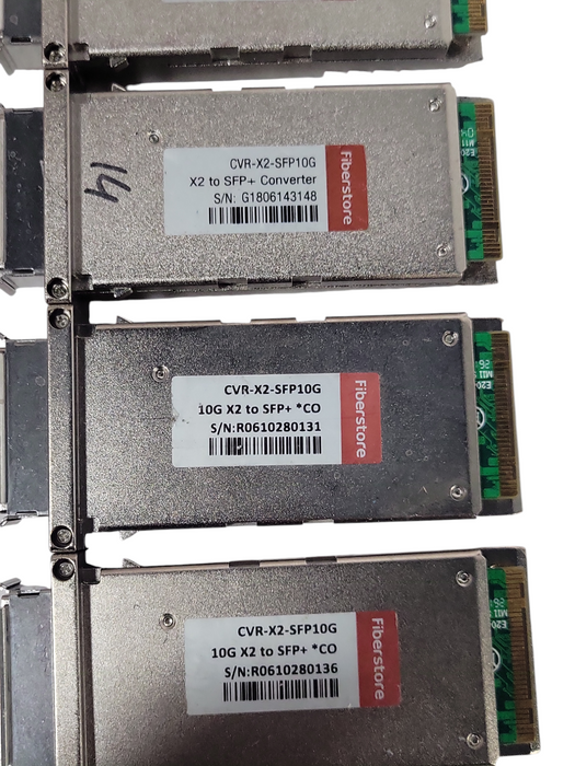 Lot of 5x FiberStore CVR-X2-SFP10G SFP 10G Transceiver modules