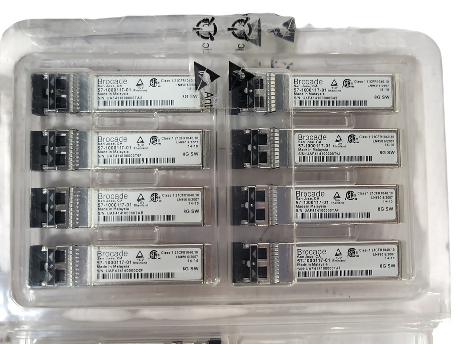 Lot of 44x Brocade 57-1000117-01 8G SW Transceiver modules